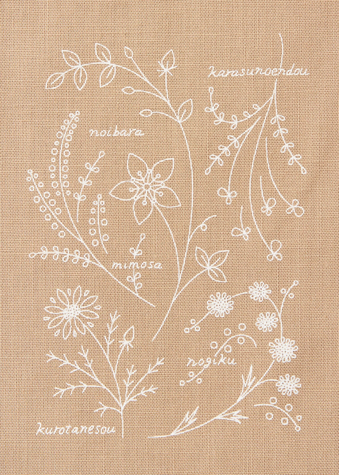 Kit de bordado "Libro de flores" - Marrón, diseñado por Atelier de Nora para Cosmo
