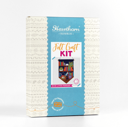 Kit de Costura de Fieltro "Amante de los Libros" de Hawthorn Handmade