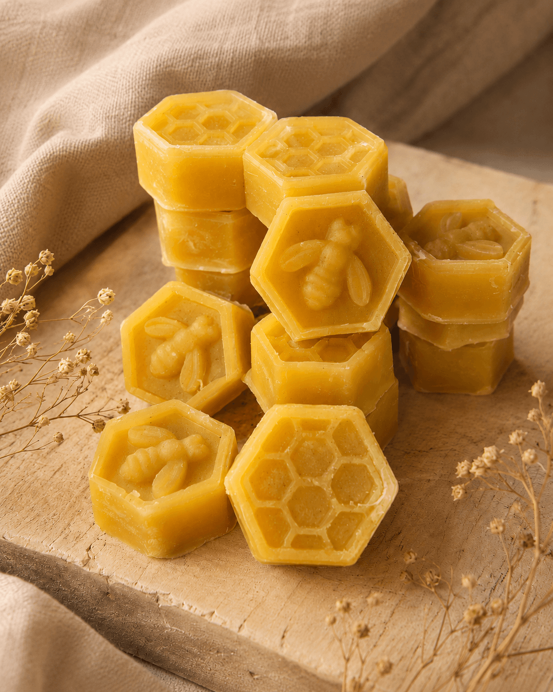 Cera de abeja para hilos de bordado
