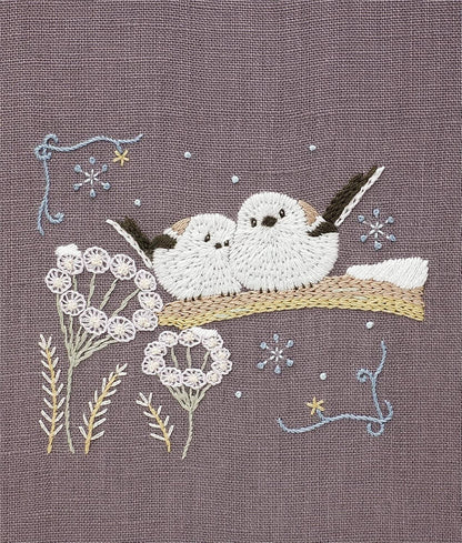 Kit de bordado: "Los 12 meses de los animales del bosque", diseñado por Chicchi para DMC Japan
