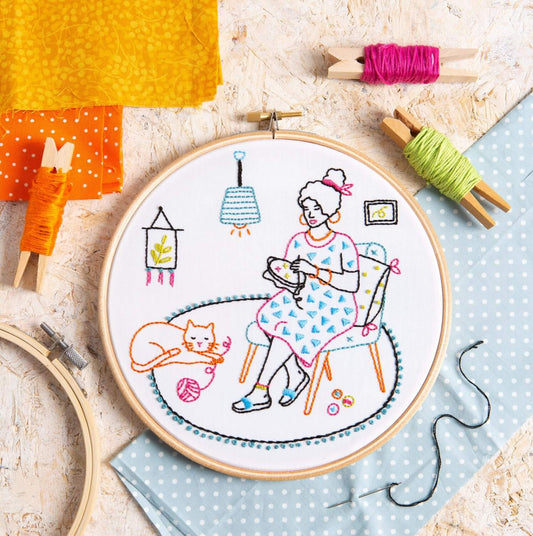 Kit de Bordado "Relax Embroidery" - Hawthorn Handmade | Wonderful Women Collection