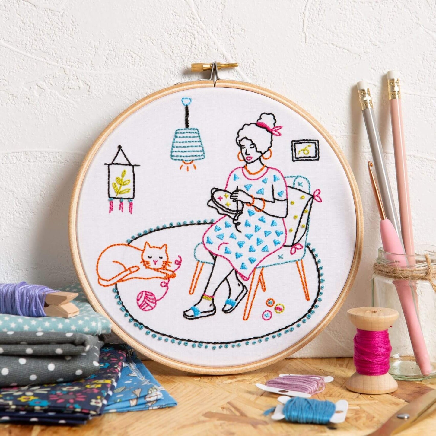 Kit de Bordado "Relax Embroidery" - Hawthorn Handmade | Wonderful Women Collection