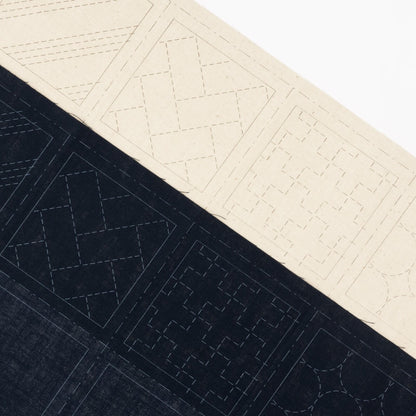 Hidamari Lecien, printed fabric for Sashiko 4 in 1