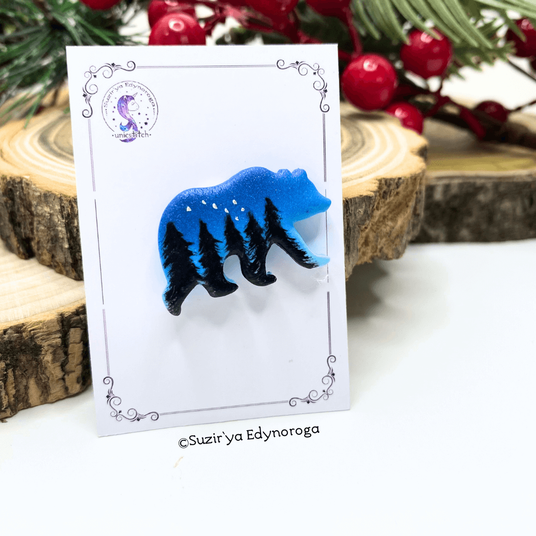 Imán sujeta agujas - Oso