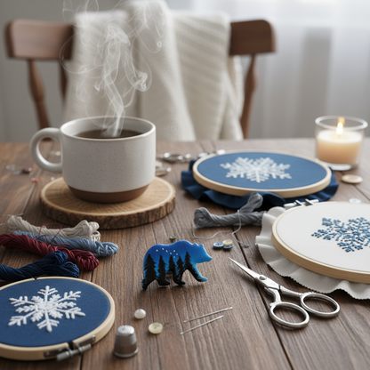 Imán sujeta agujas - Oso