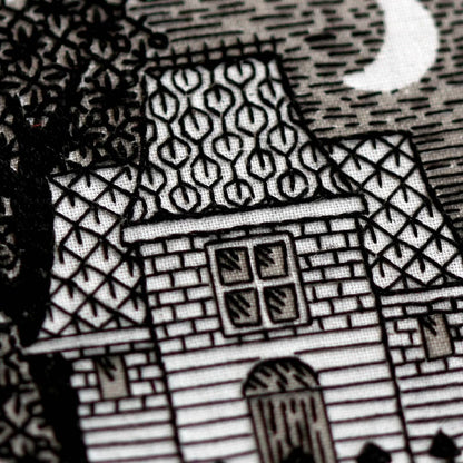 Kit de bordado "Sampler Casa Victoriana" de Kiriki Press
