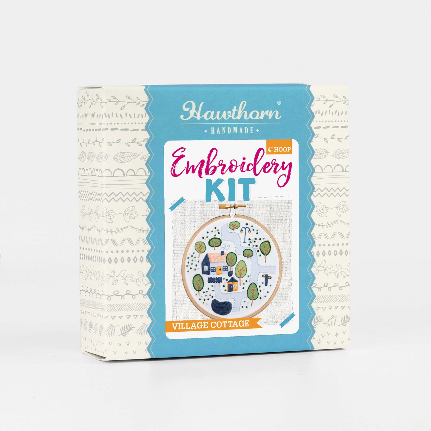 Kit de Bordado pequeño "Village Cottage" - Hawthorn Handmade