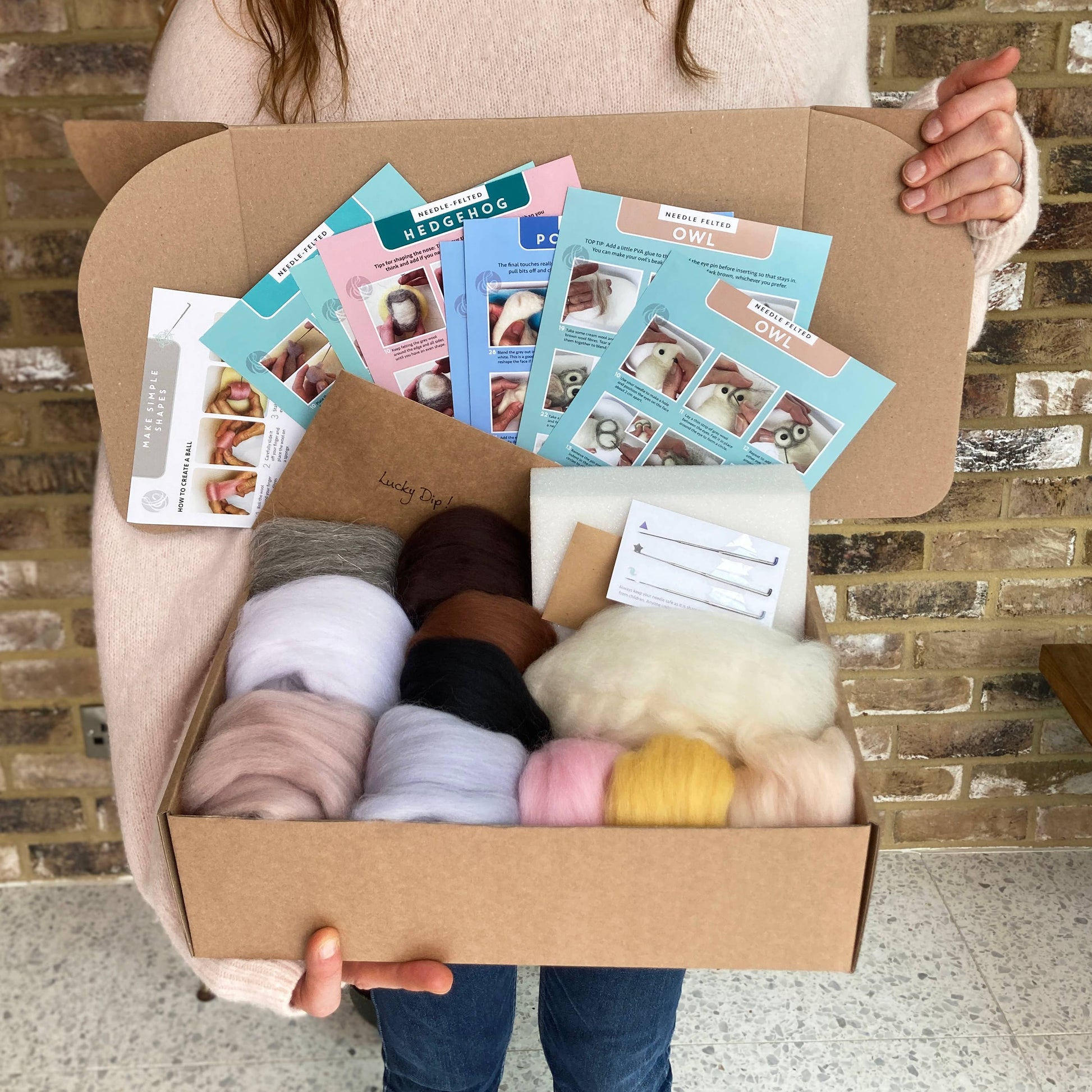 Kit de fieltro con aguja "Animales" - Bergin & Bath