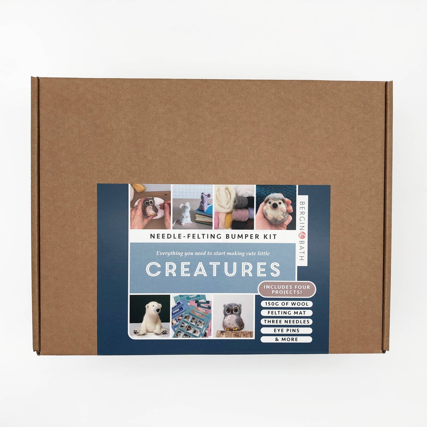 Kit de fieltro con aguja "Animales" - Bergin & Bath