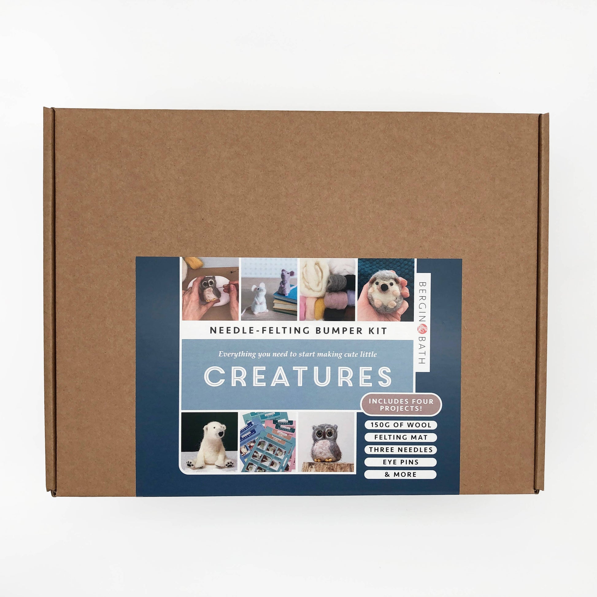 Kit de fieltro con aguja "Animales" - Bergin & Bath