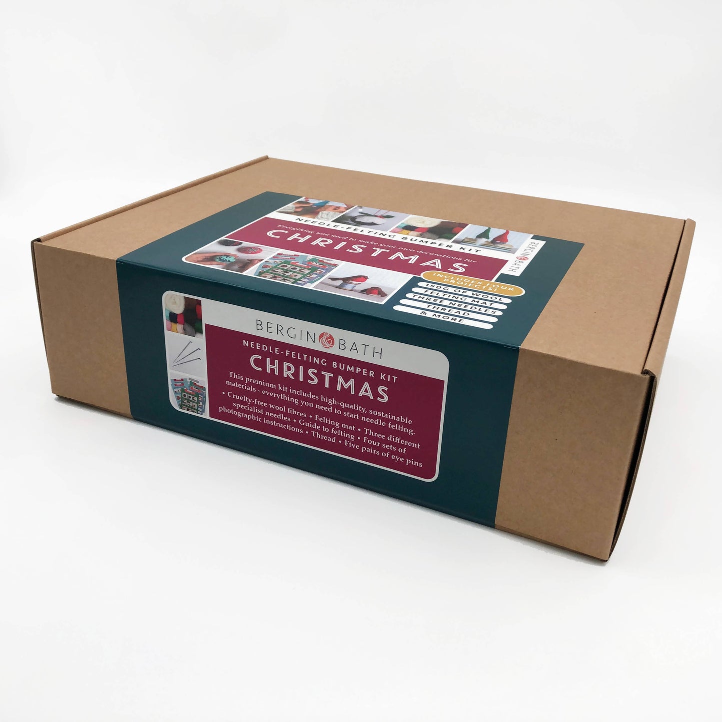 Kit de fieltro con aguja "Navidad" - Bergin & Bath