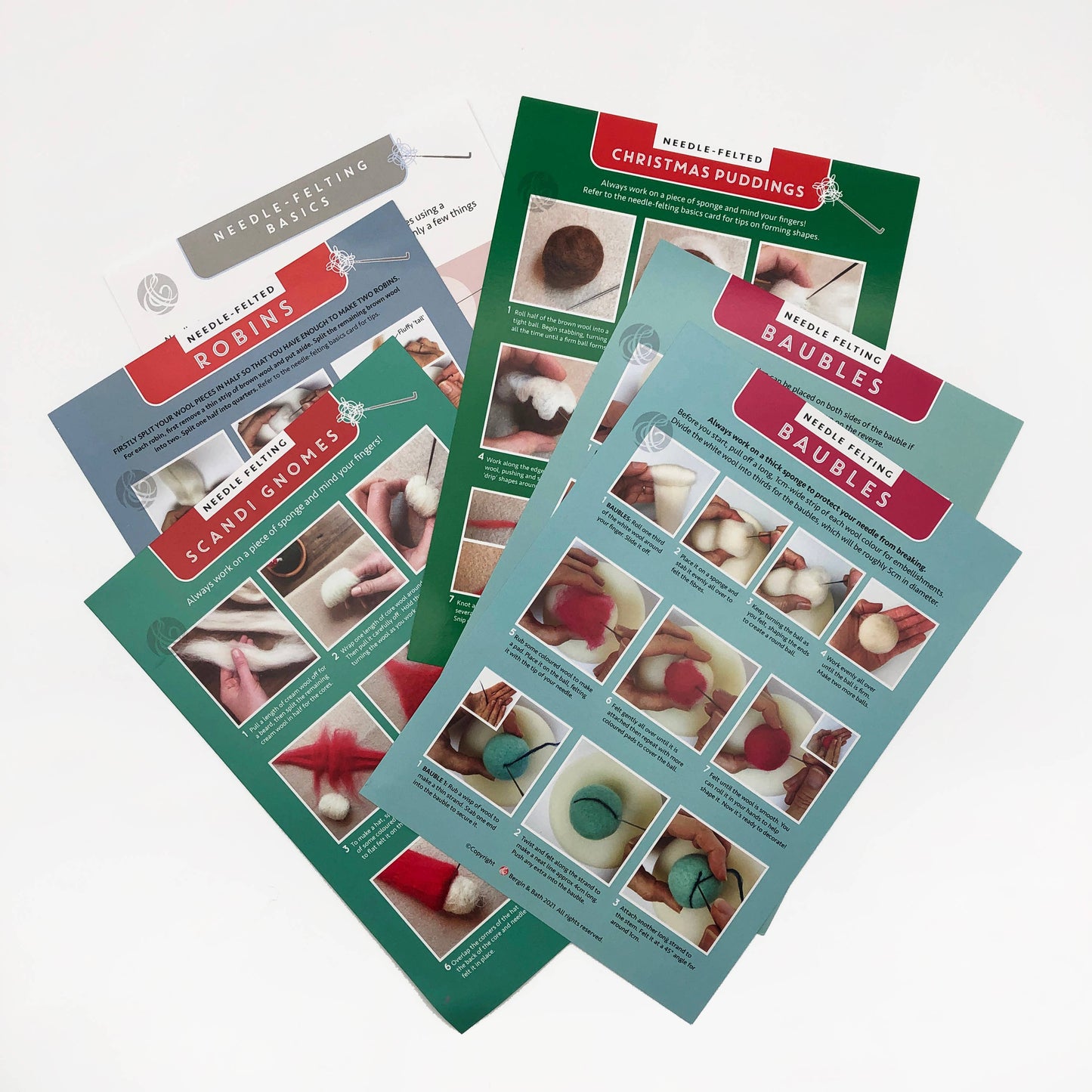 Kit de fieltro con aguja "Navidad" - Bergin & Bath