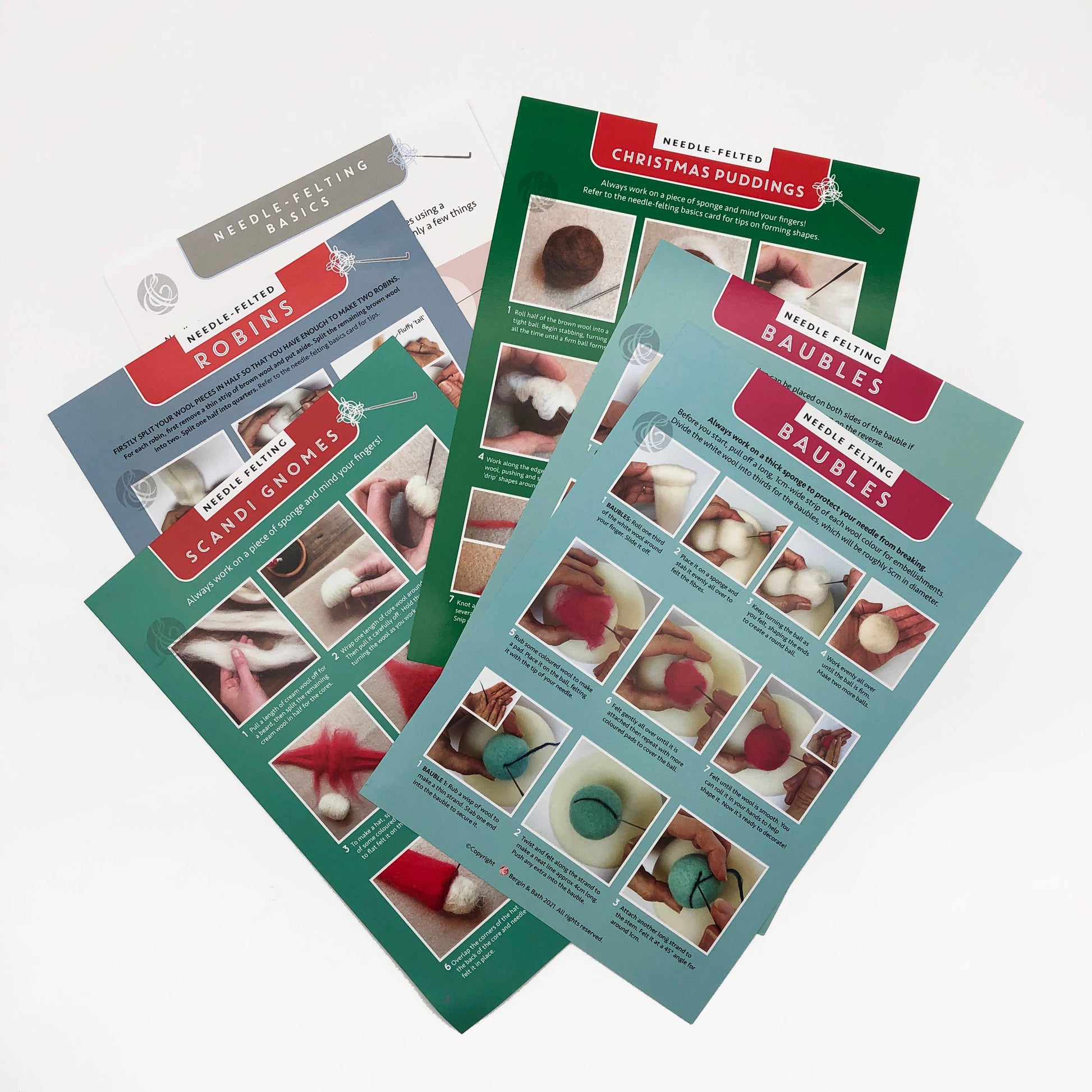 Kit de fieltro con aguja "Navidad" - Bergin & Bath
