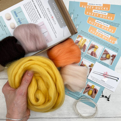 Kit de fieltro con aguja "Patitos" - Bergin & Bath 
