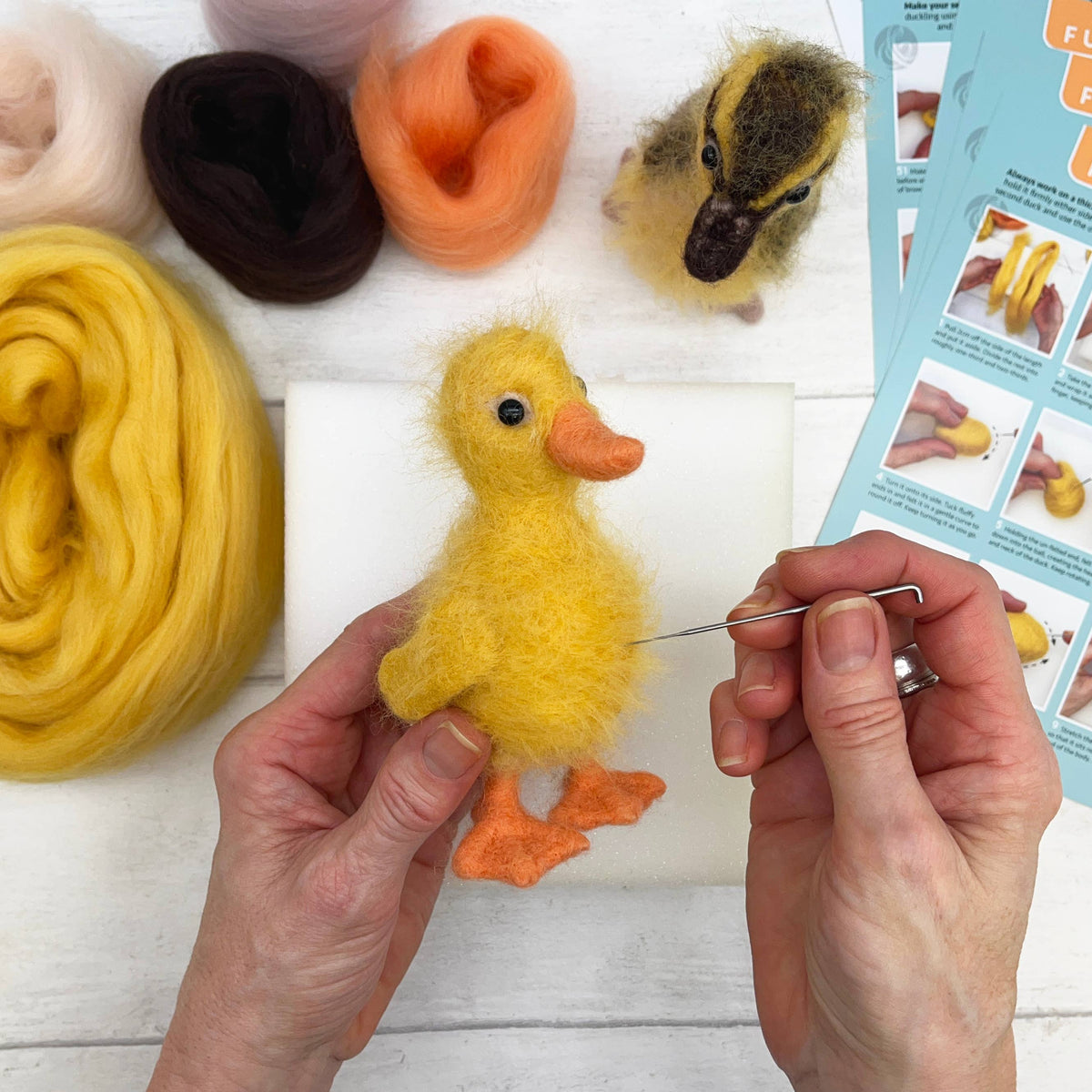 Kit de fieltro con aguja "Patitos" - Bergin & Bath 