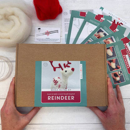 Kit de fieltro con aguja "Reno navideño" - Bergin & Bath 5