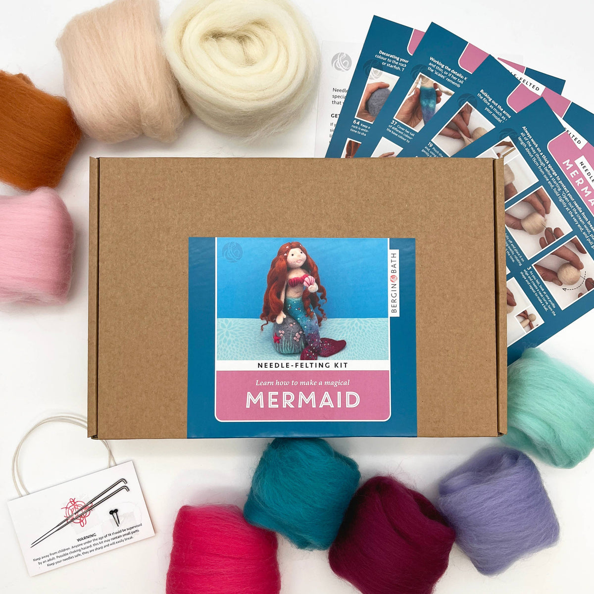 Kit de fieltro con aguja "Sirena" - Bergin & Bath