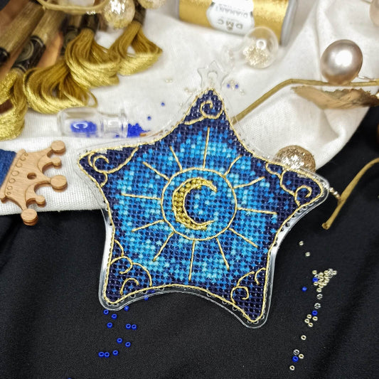Kit de punto de cruz Estrella Galaxia Lunar de Unicstitch