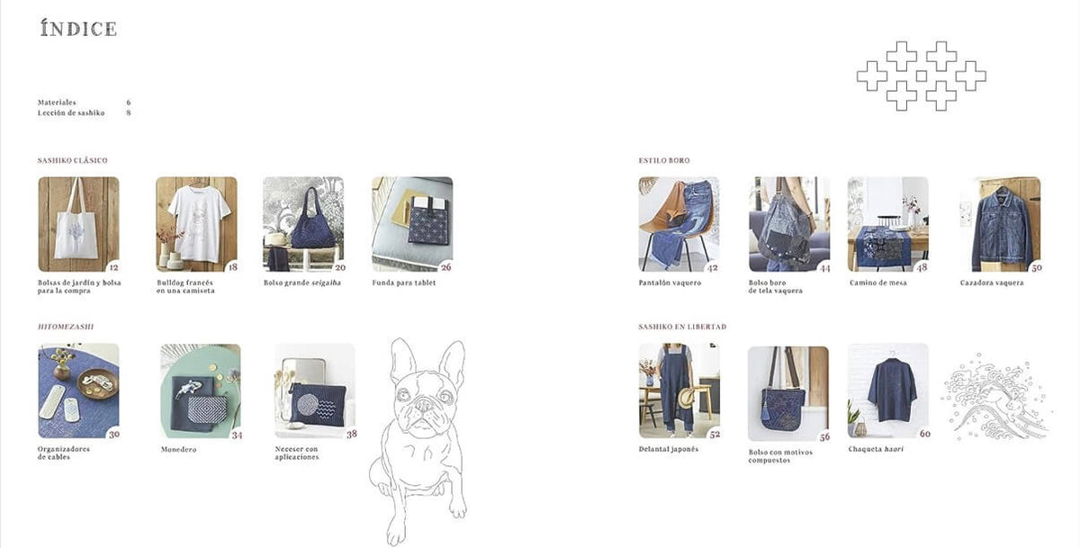 Libro “Accesorios de Sashiko. Proyectos de bordado japonés” de Satomi Sakuma