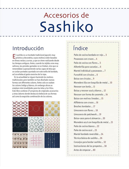 Libro “Accesorios de Sashiko. Proyectos de bordado japonés”, varios autores