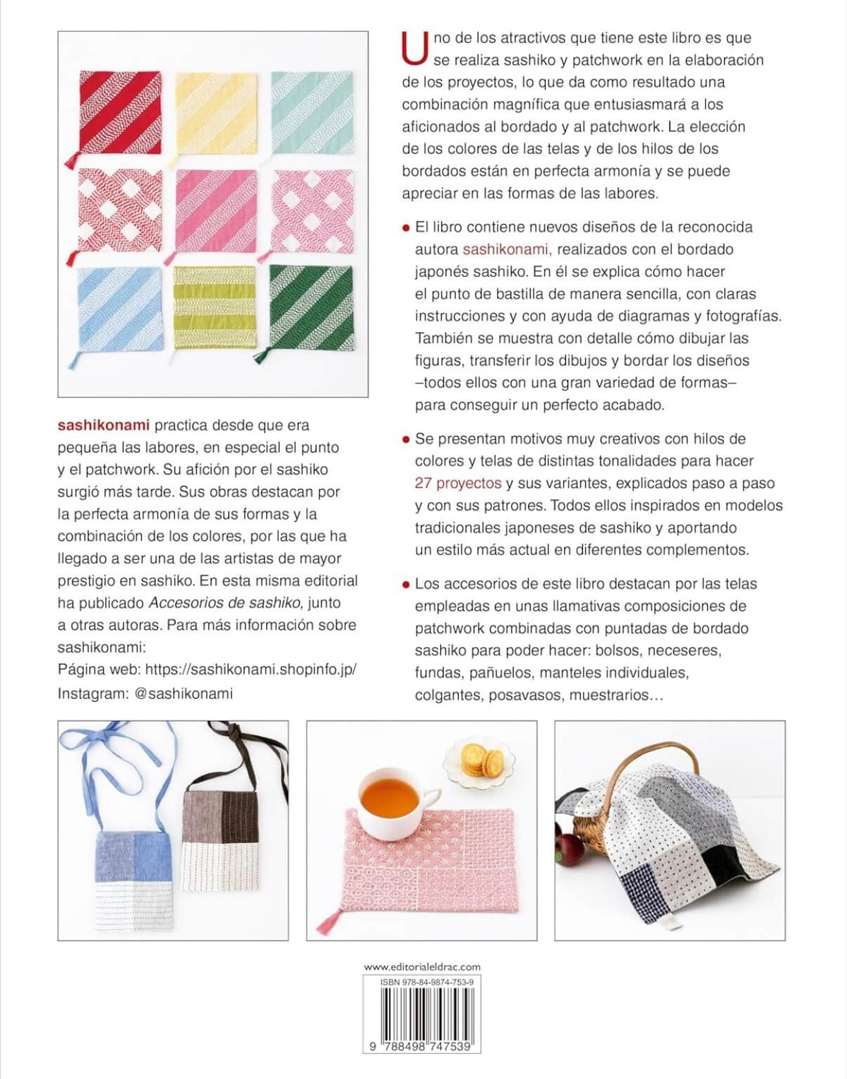 Libro “Accesorios de Sashiko y Patchwork” de sashikonami