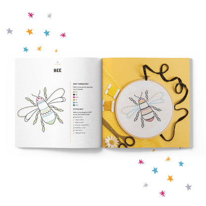 Libro de patrones de bordado “Embroidery Made Easy: Awesome Animals” - Hawthorn Handmade