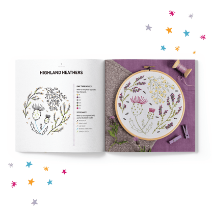 Libro de patrones de bordado “Embroidery Made Easy: Botanical Bliss” - Hawthorn Handmade