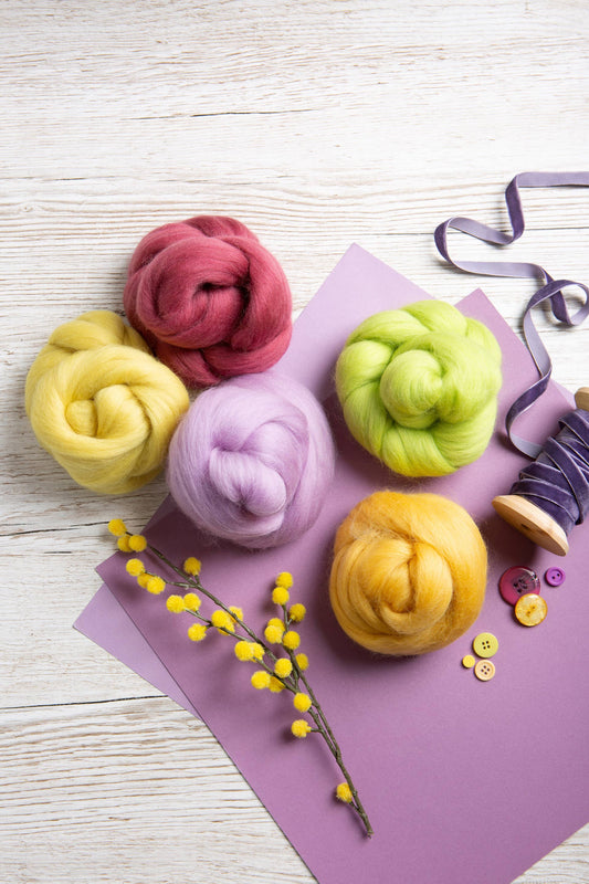 Lote de lana merino para fieltro con aguja | Hawthorn Handmade primavera 