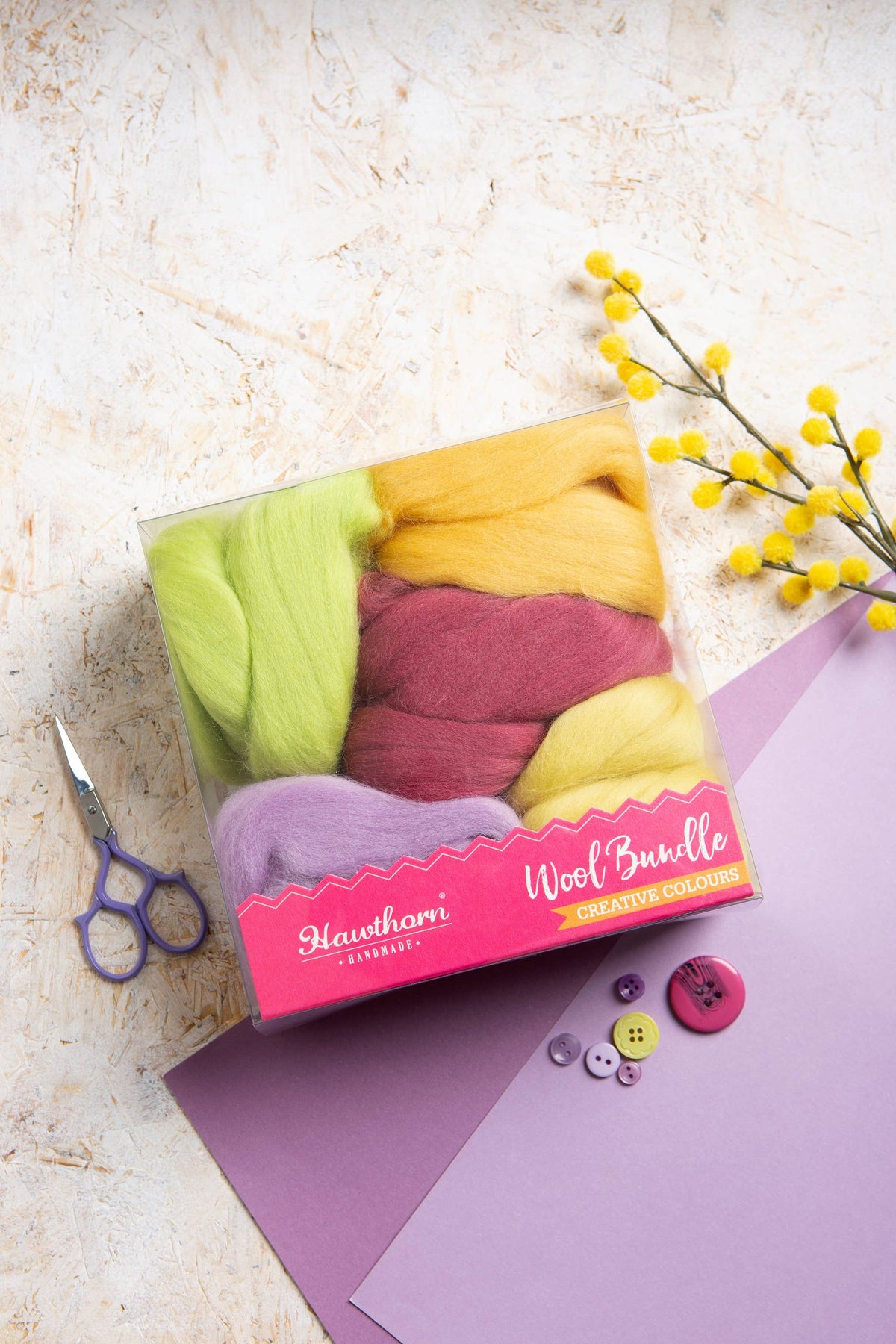 Lote de lana merino para fieltro con aguja | Hawthorn Handmade primavera 