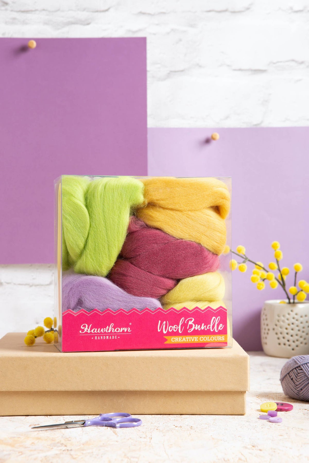 Lote de lana merino para fieltro con aguja | Hawthorn Handmade primavera 3