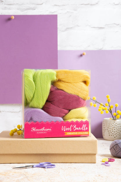 Lote de lana merino para fieltro con aguja | Hawthorn Handmade primavera 3