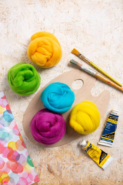 Lote de lana merino para fieltro con aguja | Hawthorn Handmade verano 