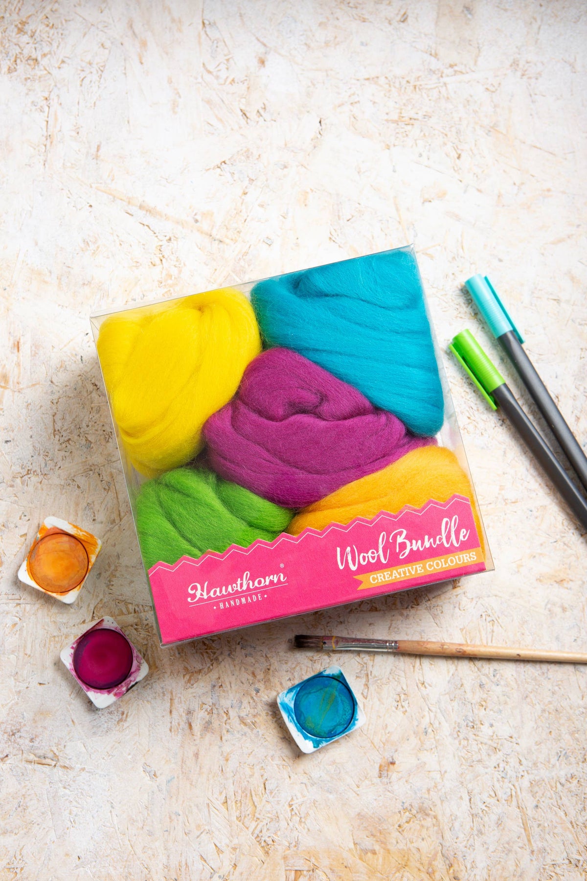Lote de lana merino para fieltro con aguja | Hawthorn Handmade verano