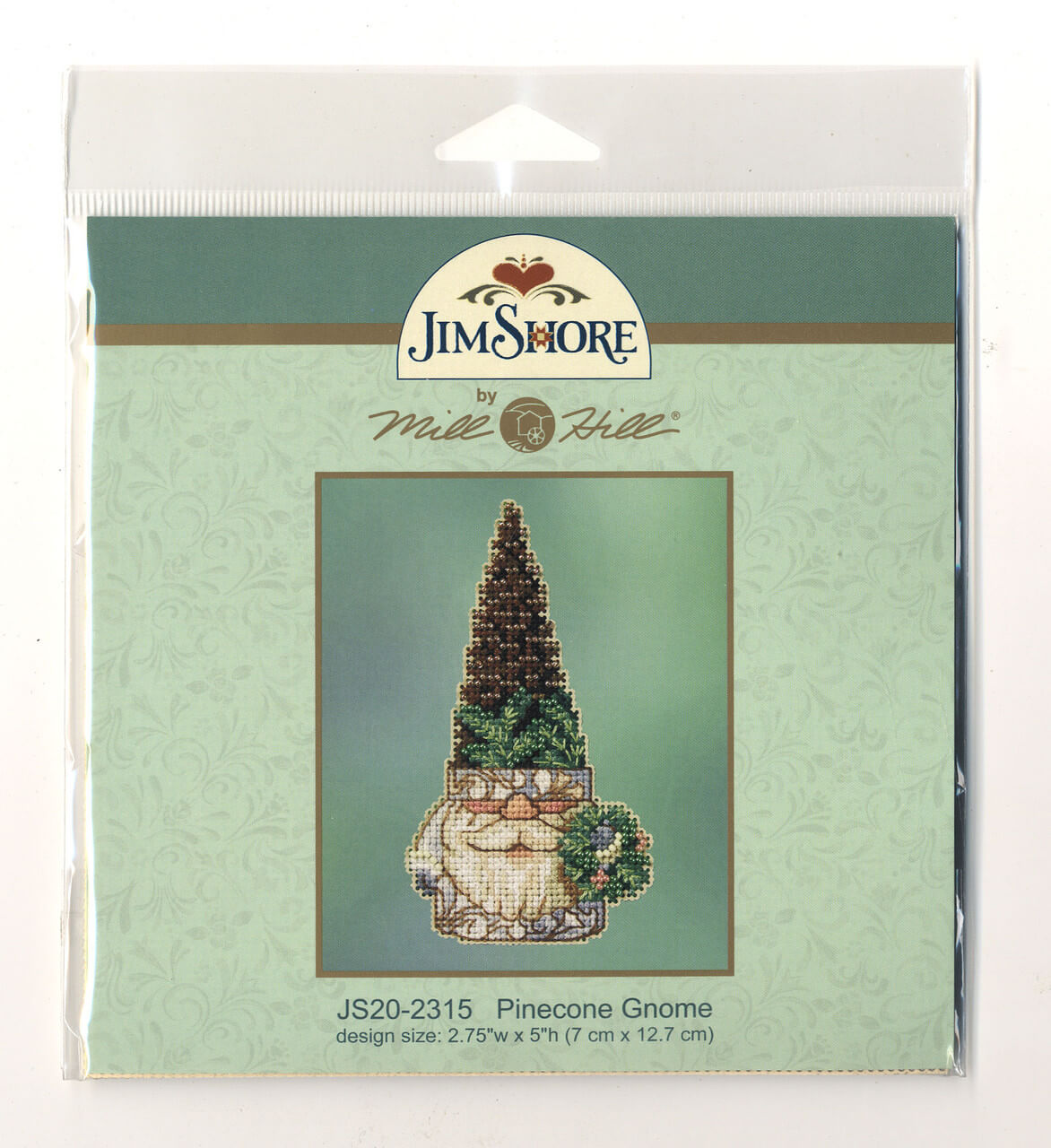 Kit de punto de cruz Pinecone Gnome de Mill Hill