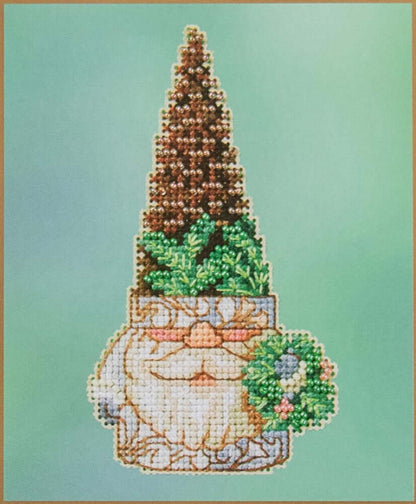 Kit de punto de cruz Pinecone Gnome de Mill Hill