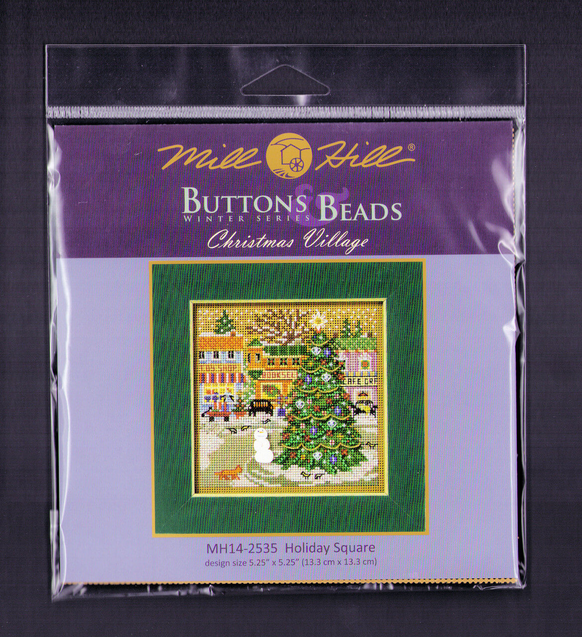 Mill Hill Kit Punto de Cruz Holiday Square Christmas Village 