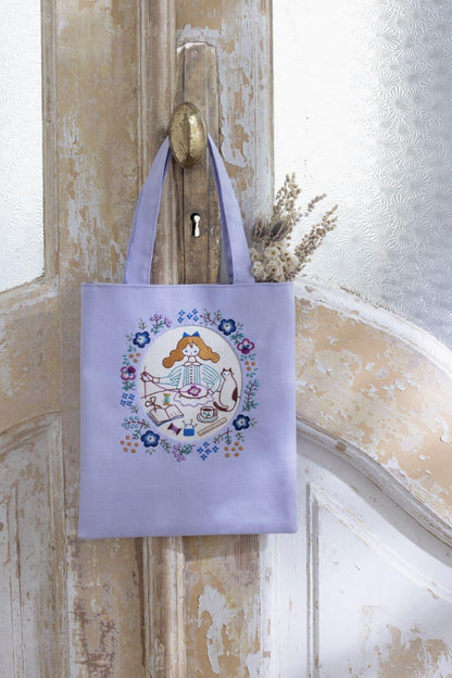 Kit de bordado "Mi vida con gatos: mini bolso" de Cosmo