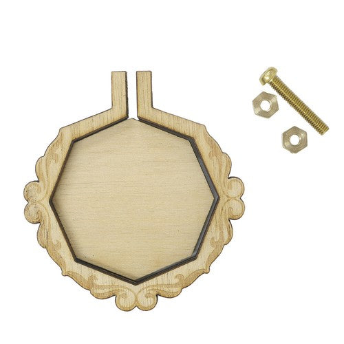 Mini bastidor de madera hexagonal