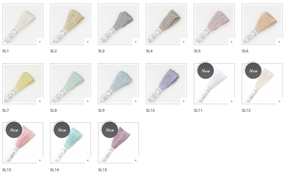 Olympus, hilo lamé para Sashiko 40m en madejas