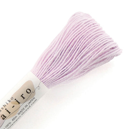 Olympus, madejas de hilo tonos pastel para Sashiko 40m - Awai-iro