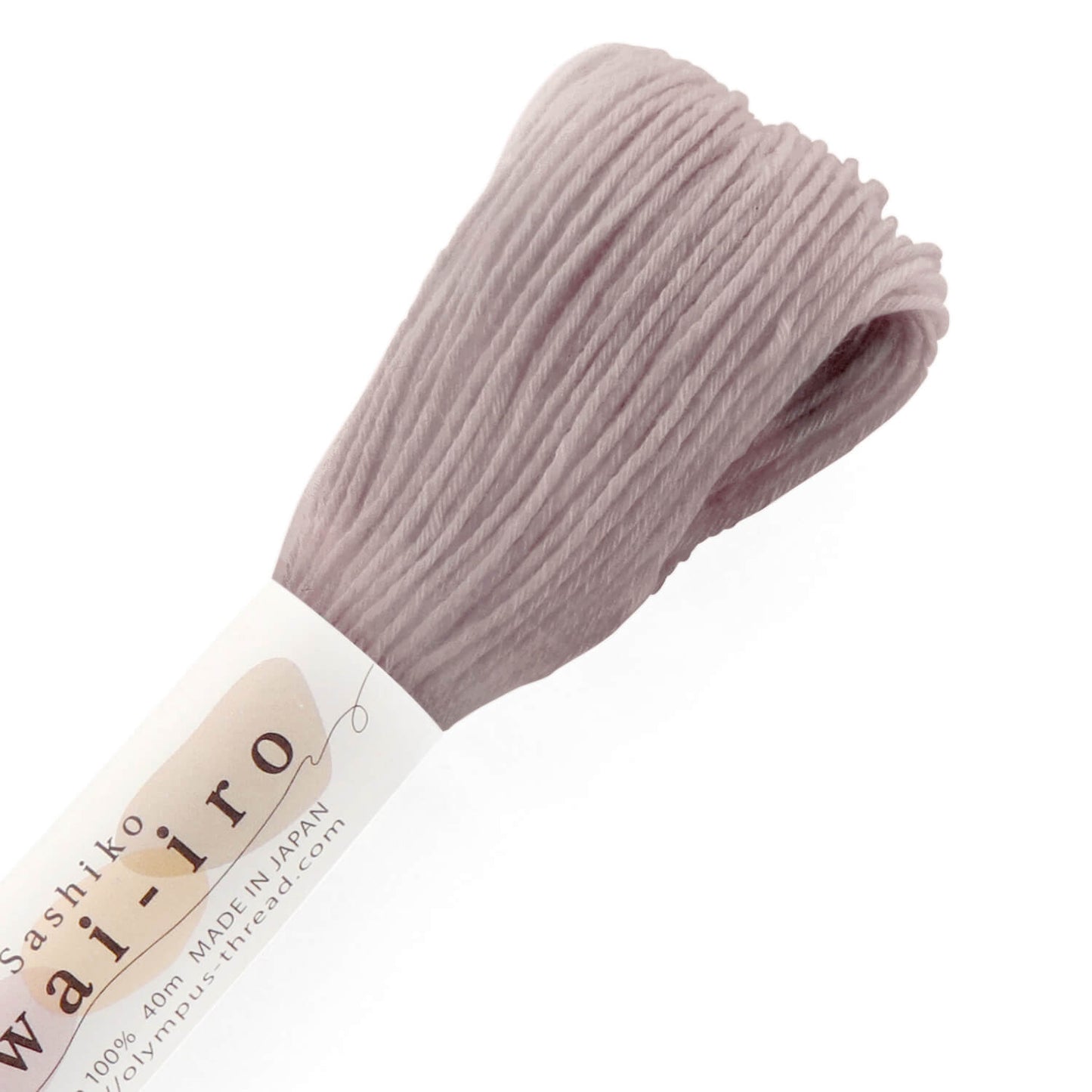 Olympus, madejas de hilo tonos pastel para Sashiko 40m - Awai-iro