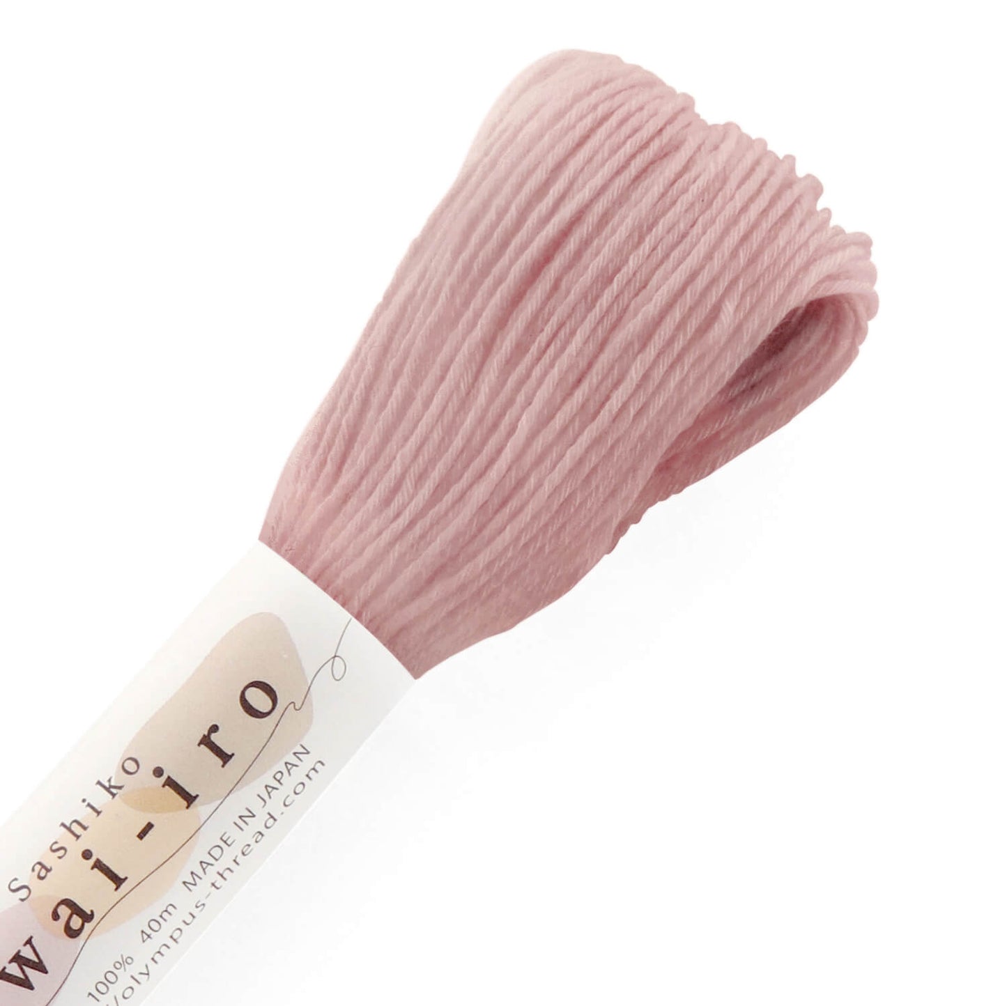 Olympus, madejas de hilo tonos pastel para Sashiko 40m - Awai-iro