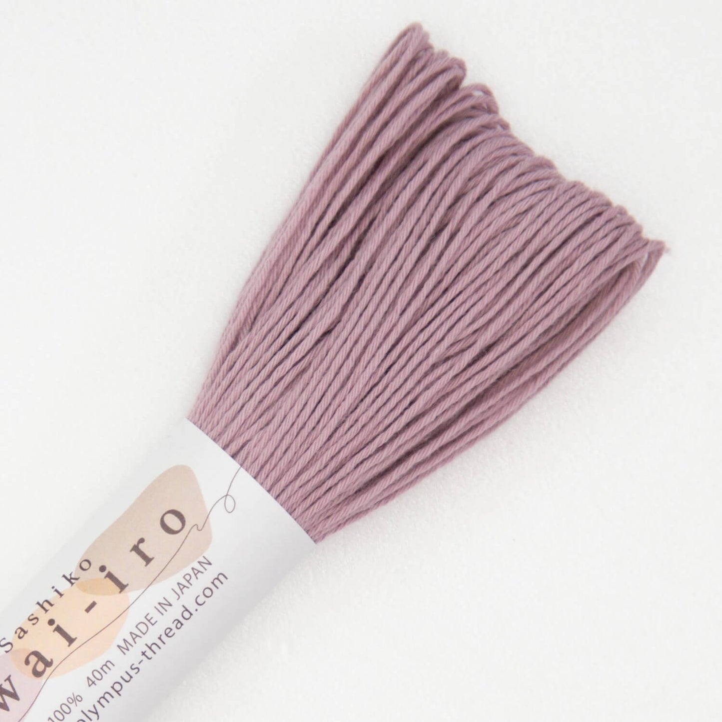 Olympus, madejas de hilo tonos pastel para Sashiko 40m - Awai-iro