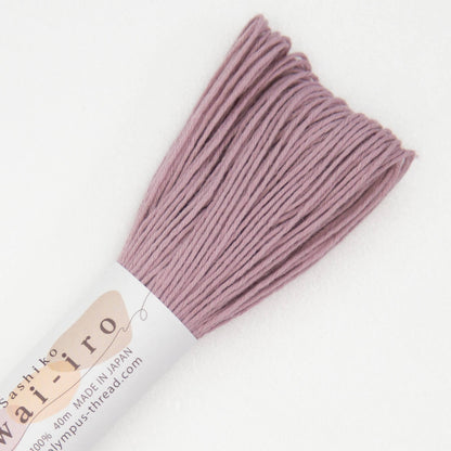 Olympus, madejas de hilo tonos pastel para Sashiko 40m - Awai-iro