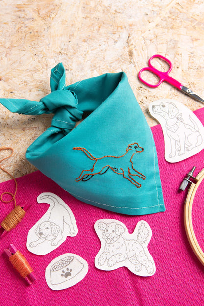 Pegatinas solubles para bordar “Dog Days” - Hawthorn Handmade