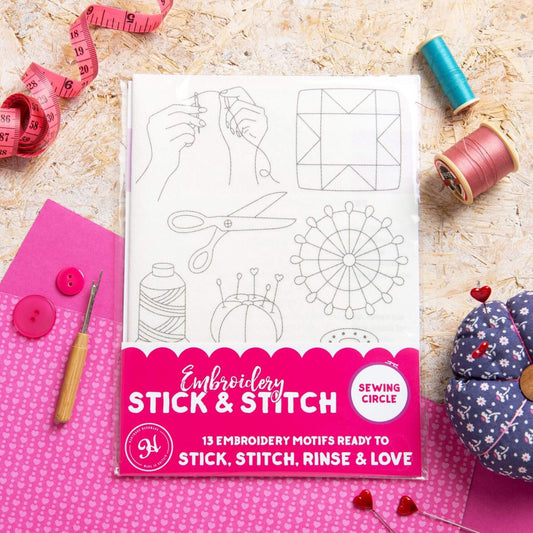 Pegatinas solubles para bordar “Sewing Circle” - Hawthorn Handmade