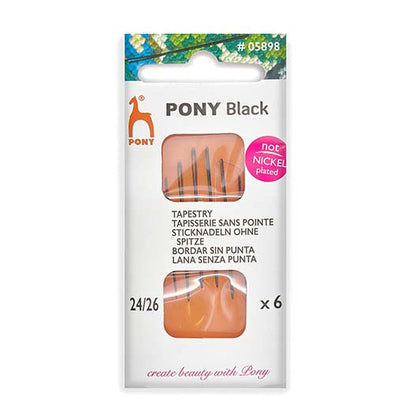 Pony Black hypoallergenic upholstery needles