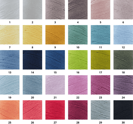 Rubí Natural – Hilo de algodón egipcio para punch needle, crochet y amigurumi