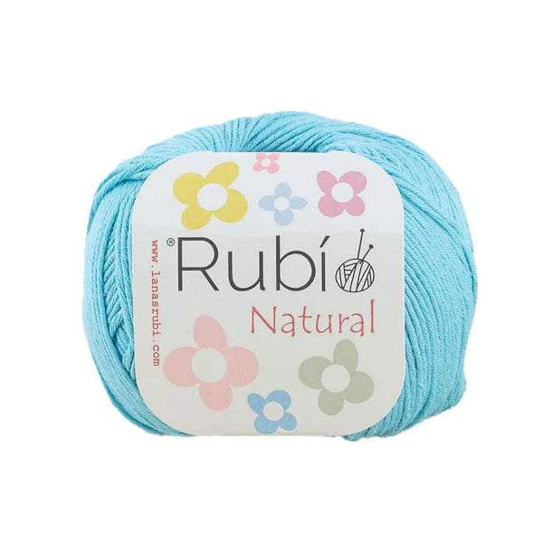 Rubí Natural – Hilo de algodón egipcio para punch needle, crochet y amigurumi
