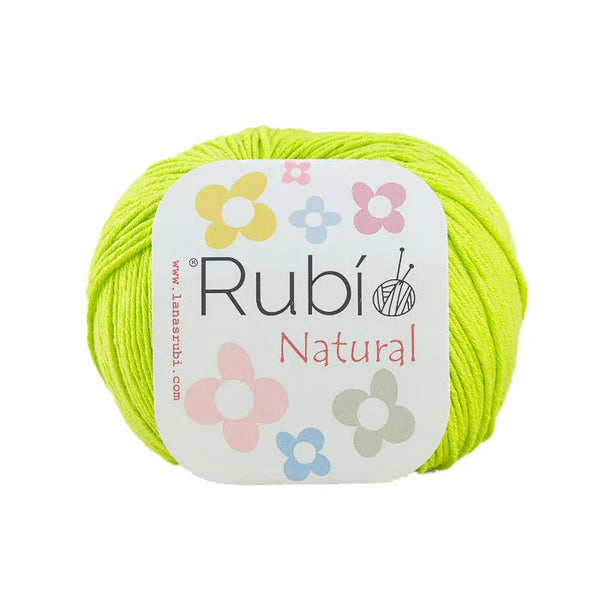 Rubí Natural – Hilo de algodón egipcio para punch needle, crochet y amigurumi